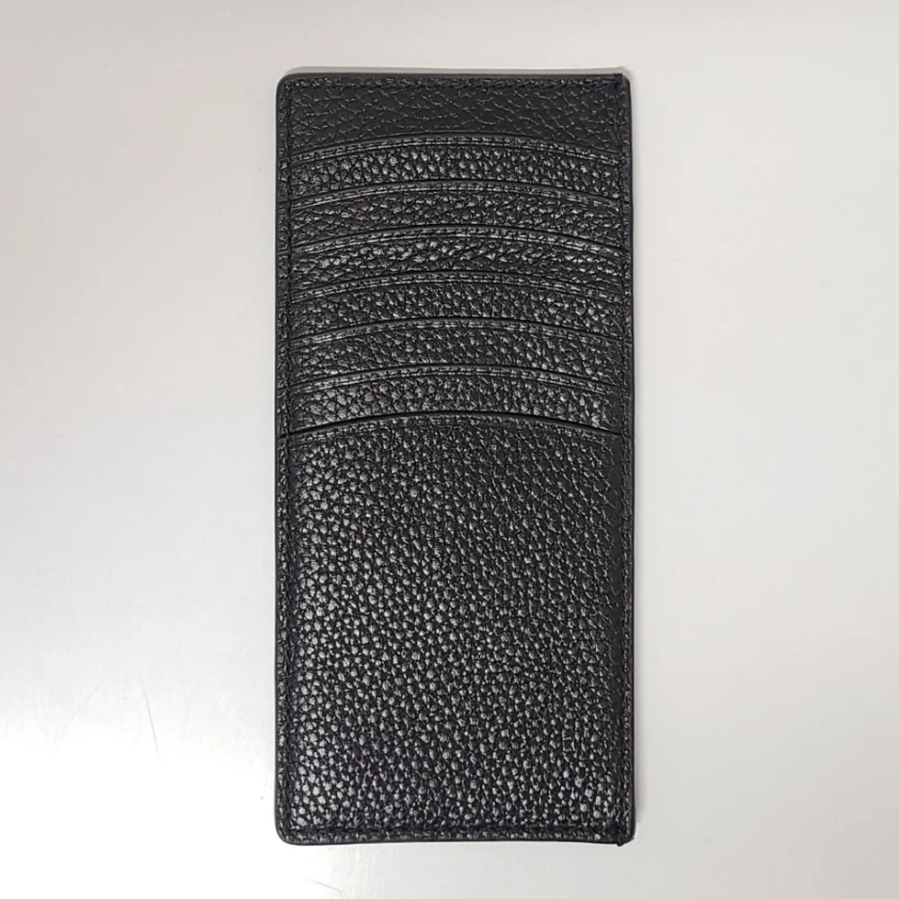 Kate Spade NY Red Vinyl Accessory Pouch & Black Pebbled Leather Card Case Set